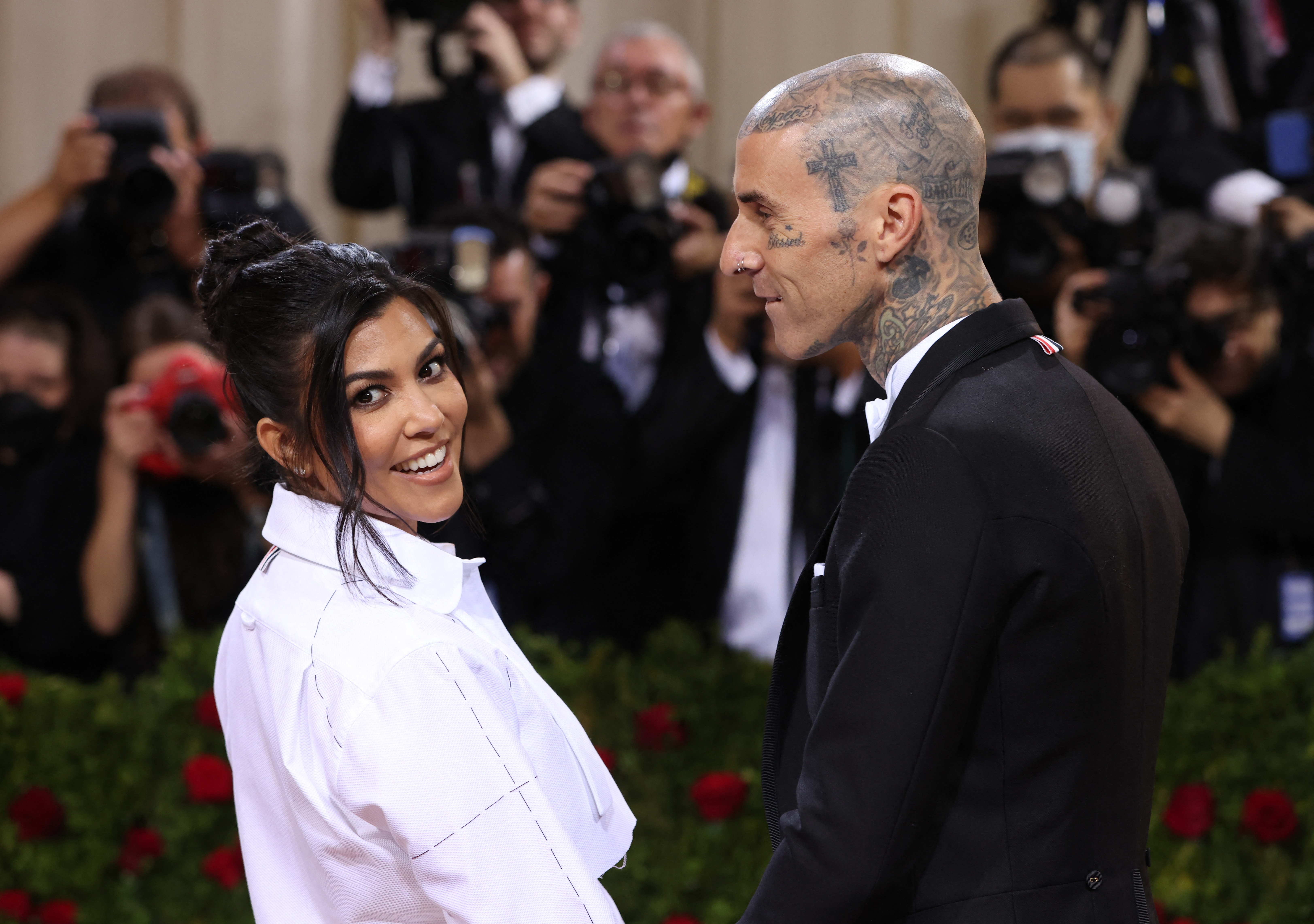 Travis Barker y Kourtney Kardashian son pareja  (REUTERS/Andrew Kelly)