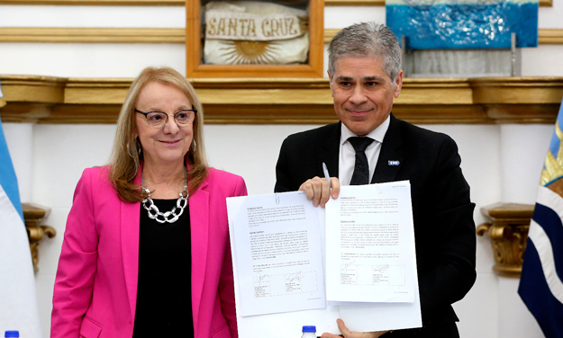 Alicia Kirchner, junto a Pablo González