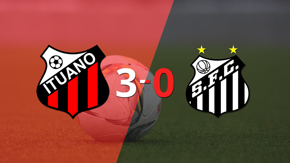 Tranquila victoria de Ituano por 3 a 0 frente a Santos