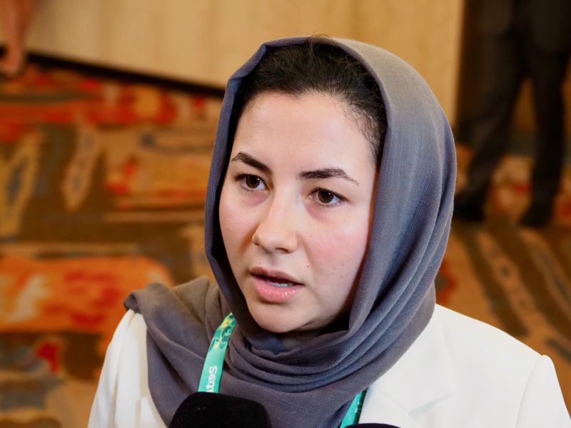 Samira Asghari, IOC member in Afghanistan (ATR)