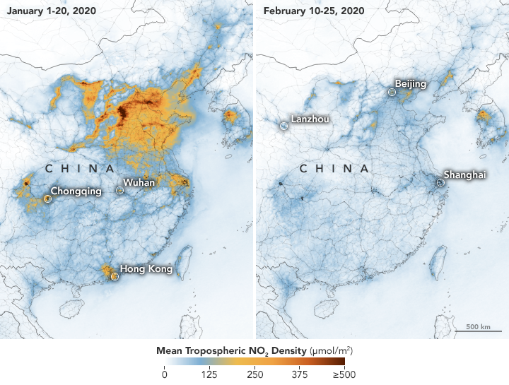 Contaminación en China (NASA)
