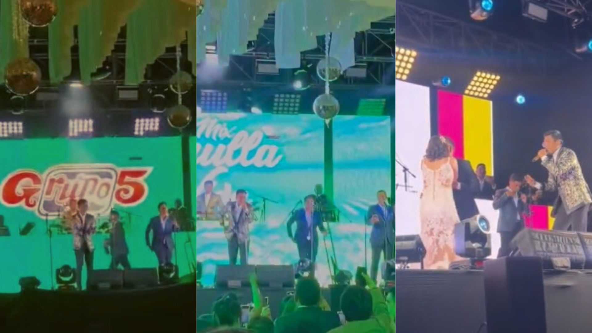 Boyfriend surprises his girlfriend and guests and hires Grupo5 for his wedding.  TikTok.