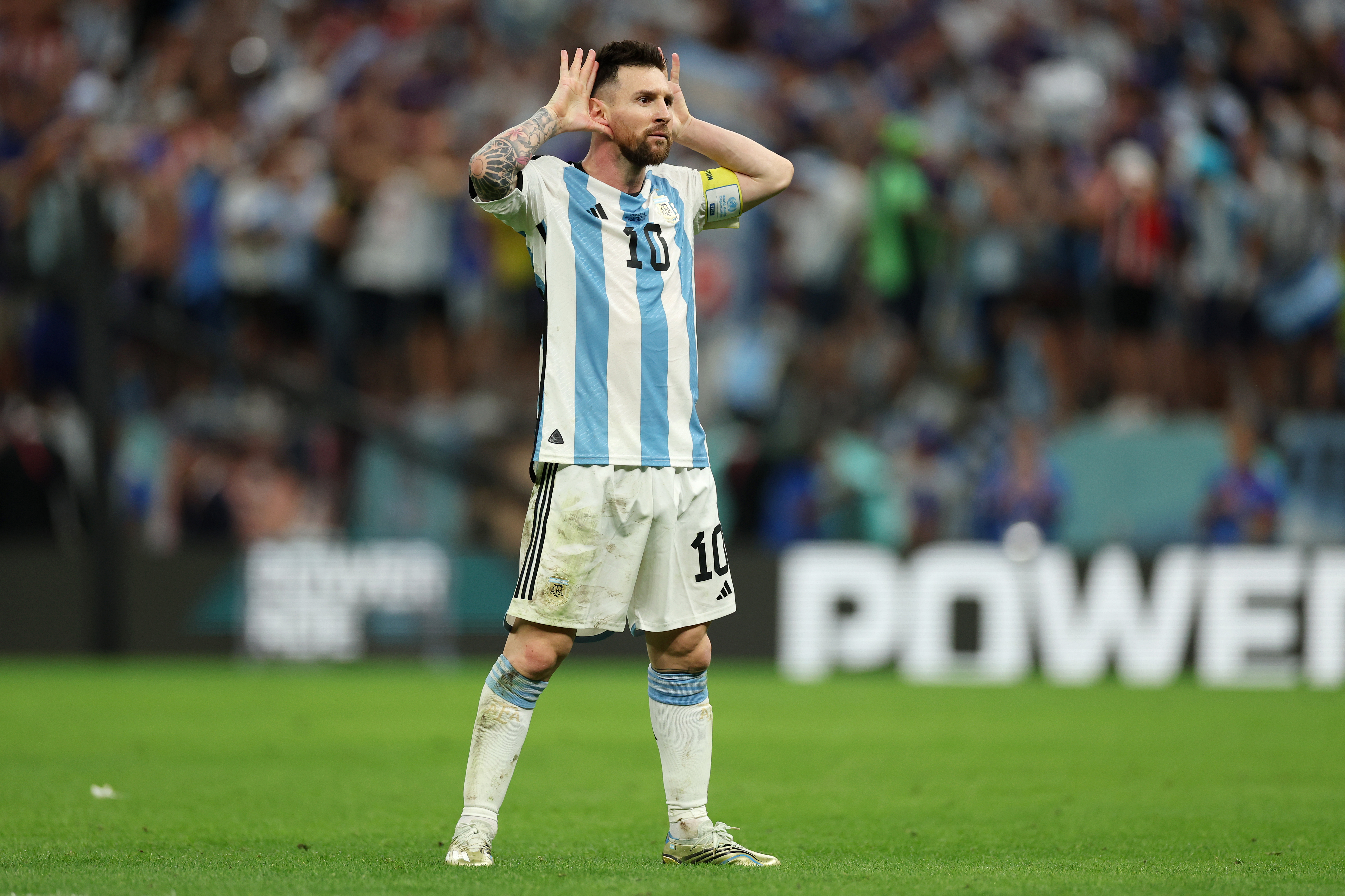 Lionel Messi emuló a Juan Román Riquelme (Getty Images)