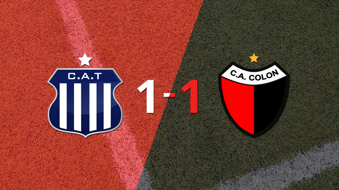 Colón logró sacar el empate a 1 gol en casa de Talleres