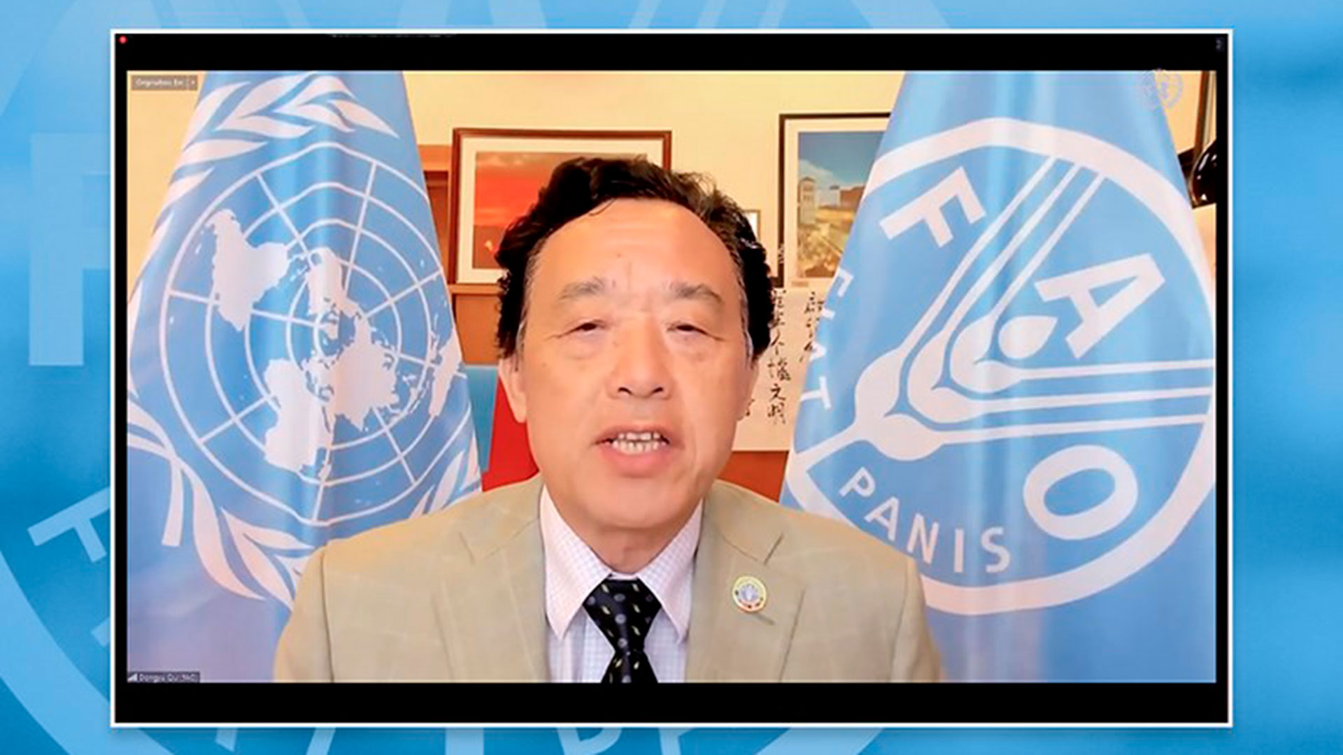 Qu Dongyu, Director General de la FAO. 