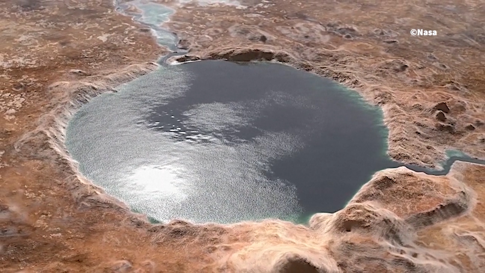 El cráter Jezero tuvo abundante agua hace 3500 millones de años (NASA)