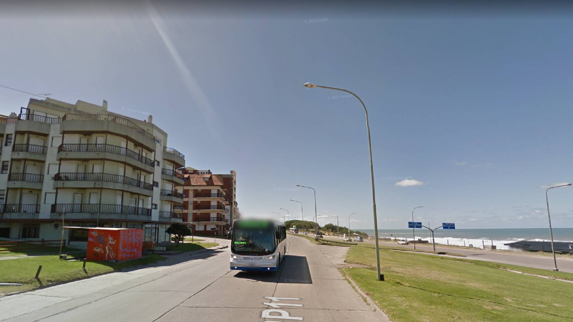 Zona donde murió la turista de 22 años en Mar del Plata (Captura Google Maps)