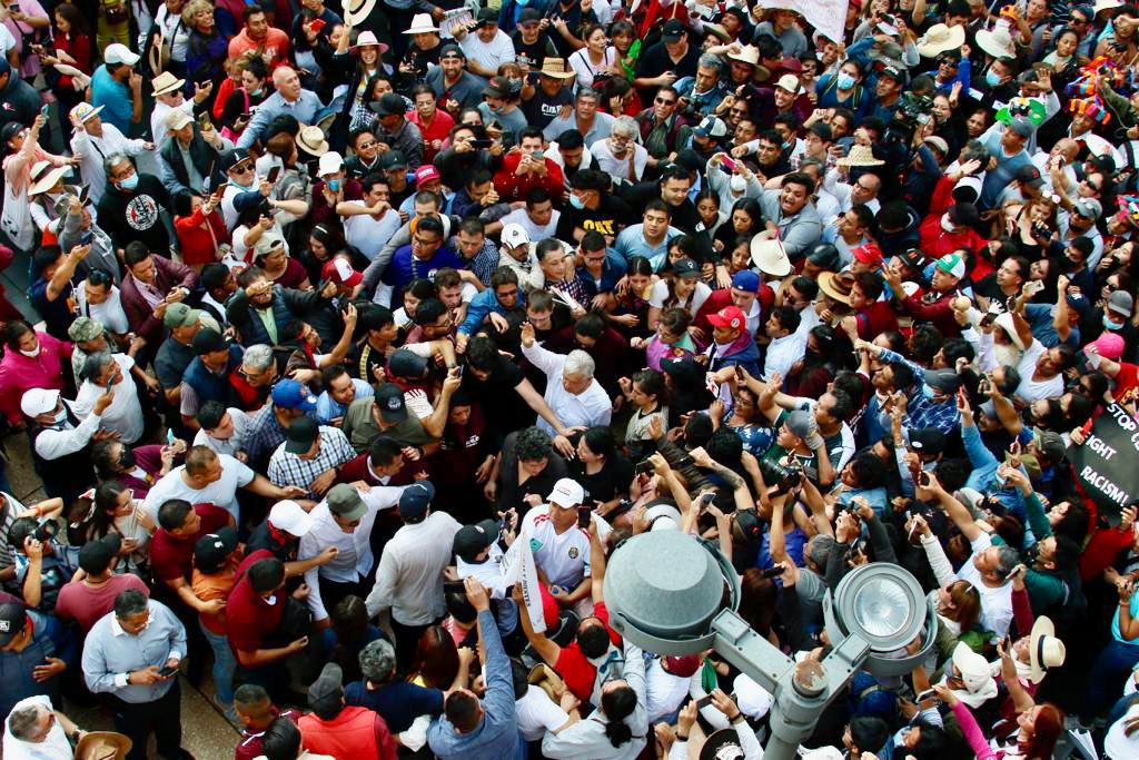 El PRD acusó el uso de recursos públicos en la marcha convocada por el presidente Andrés Manuel López Obrador del pasado 27 de noviembre  (Foto: Cortesía / Presidencia)