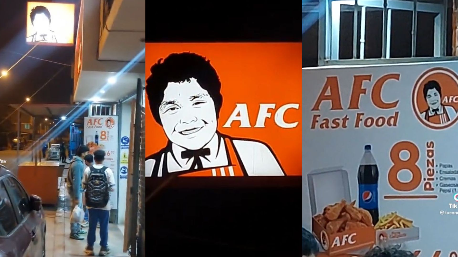 Usuario graba un local llamado AFC y su parecido a KFC genera furor en TikTok