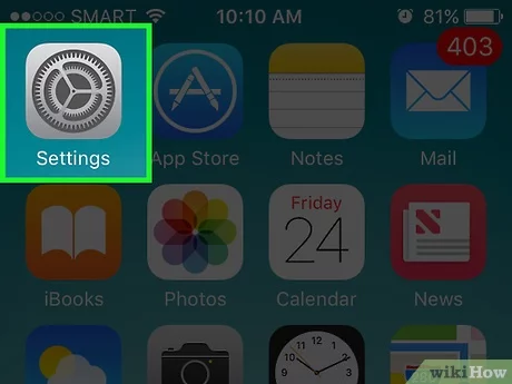 Configuración del sistema operativo iOS en un iPhone. (foto: WikiHow)