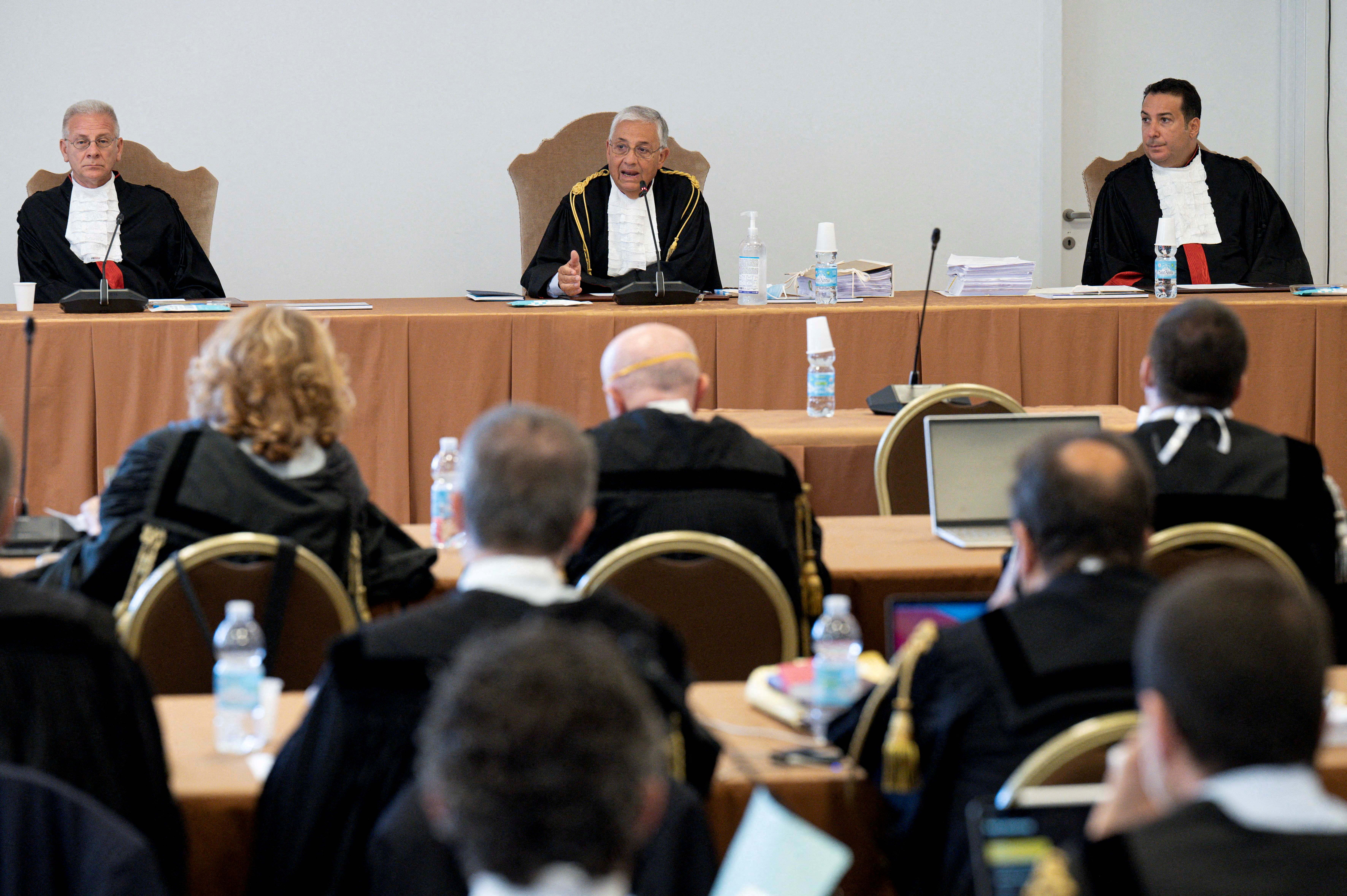 The Italian cardinal has been charged with 9 other people in this trial that since July 2021 has attempted to clarify alleged wrongdoing at the Vatican State Secretariat (Vatican Media/Handout via REUTERS)