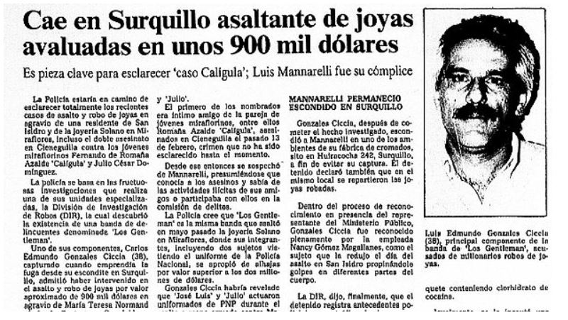 Luis Mannarelli Rachitoff despertó el interés por conocer a 'El Ángel Vengador'. Créditos: El Comercio.