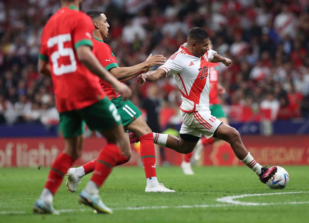Perú igualó 0-0 ante Marruecos en Madrid.