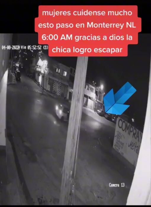 La mujer sí logró escapar del supuesto intento de secuestro (Foto: captura de pantalla/Instagram)