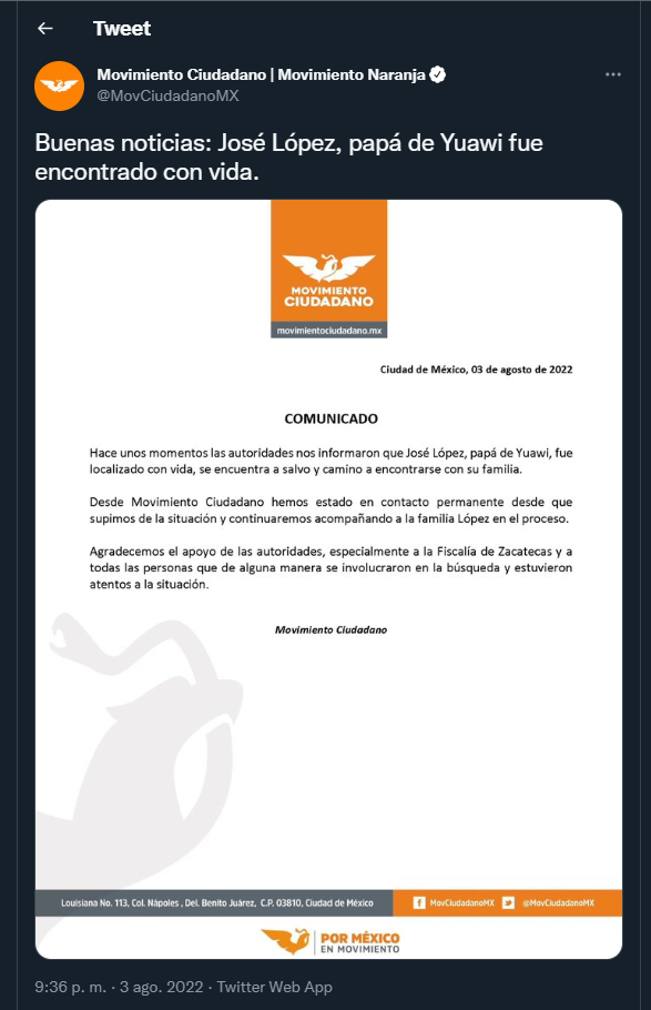 (Captura de pantalla: Twitter)