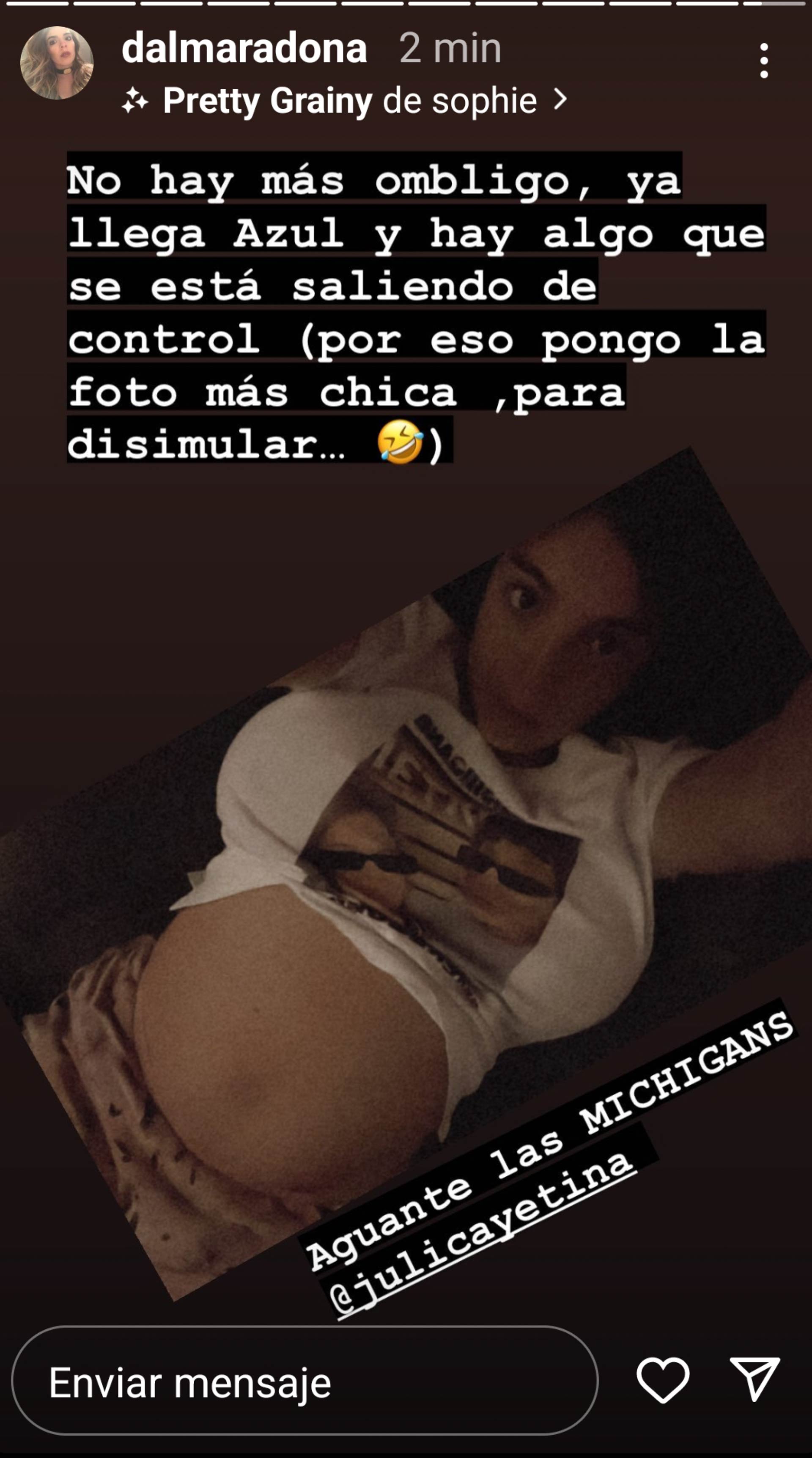 La foto que compartió Dalma Maradona en Instagram