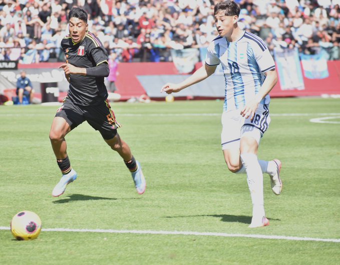 Con un gol sobre el final, la selecci&oacute;n argentina Sub 19 le gan&oacute; 1-0 a Per&uacute; y se clasific&oacute; a la final de los Juegos Suramericanos