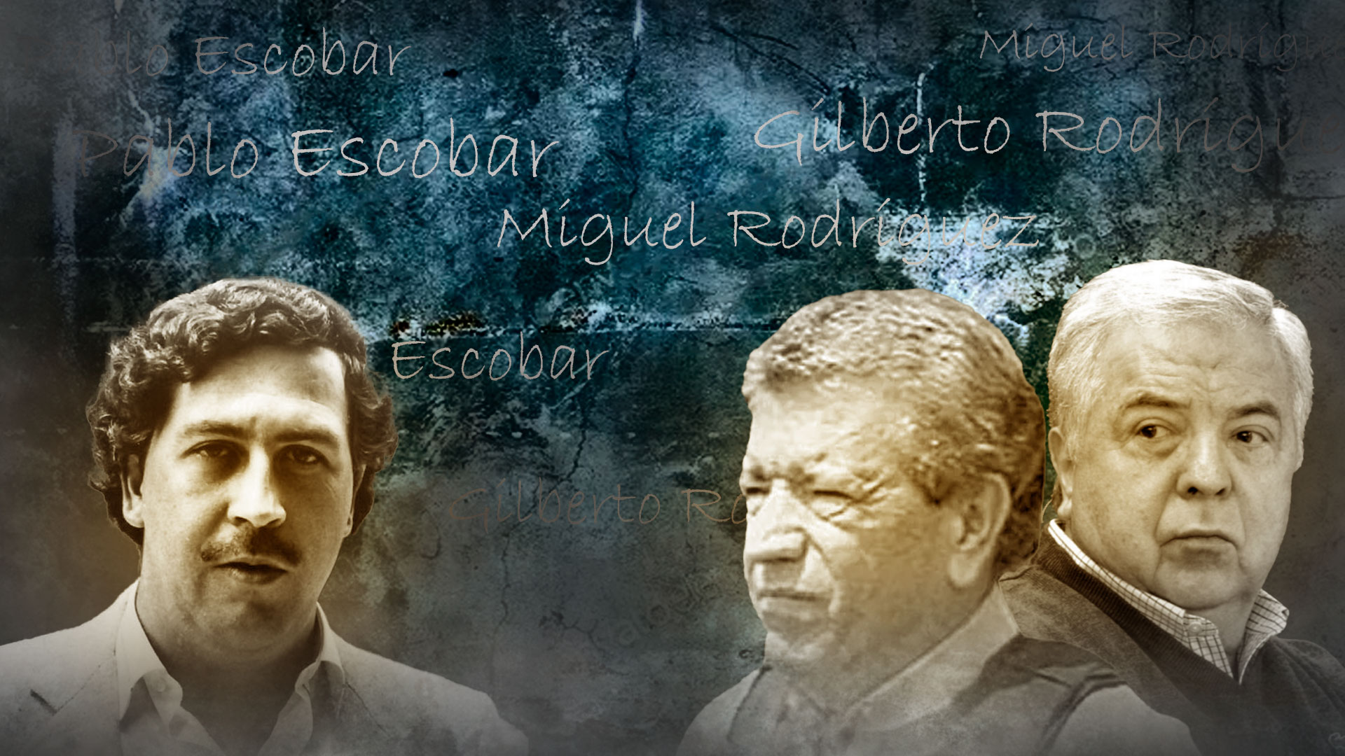 Pablo Escobar, líder del cartel de Medellín, y Miguel y Gilberto Rodríguez Orejuela, del Cartel de Cali. Infobae
