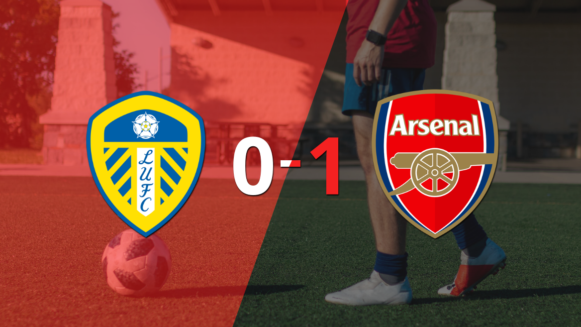 Por la mínima diferencia, Arsenal se quedó con la victoria ante Leeds United en el estadio Elland Road