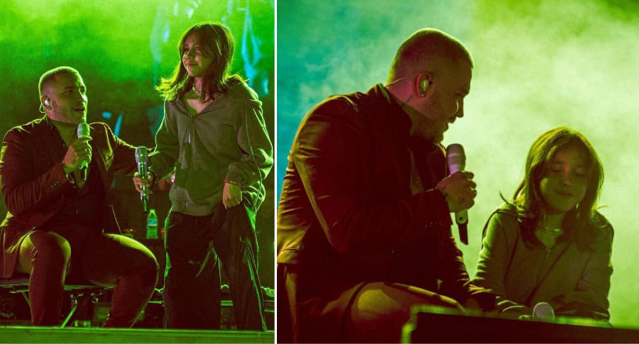 Jessi Uribe cantó por primera vez en tarima con su hija mayor, quien estrenó su primera canción - Infobae