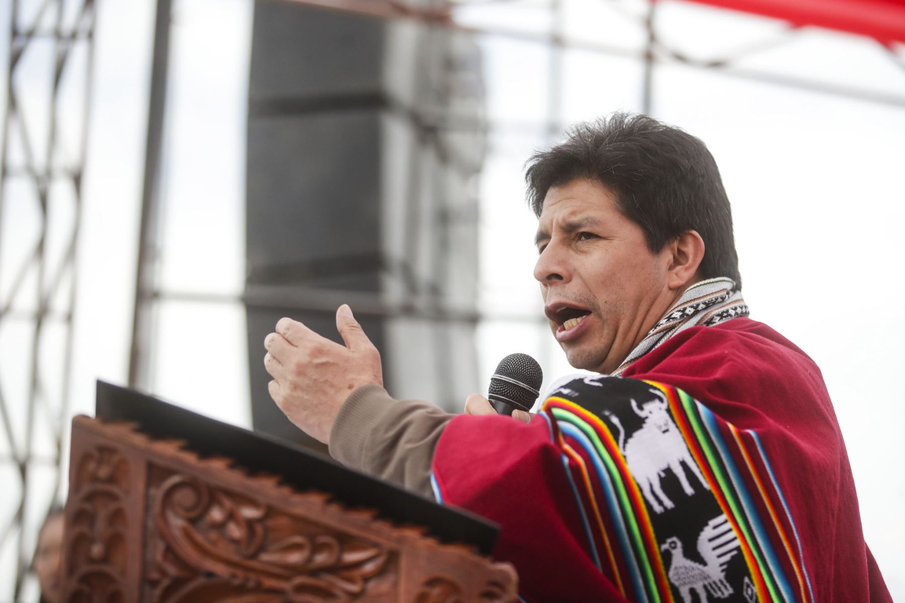 Pedro Castillo celebró el Día de la Familia Peruana y habló sobre el Congreso. (Andina)
