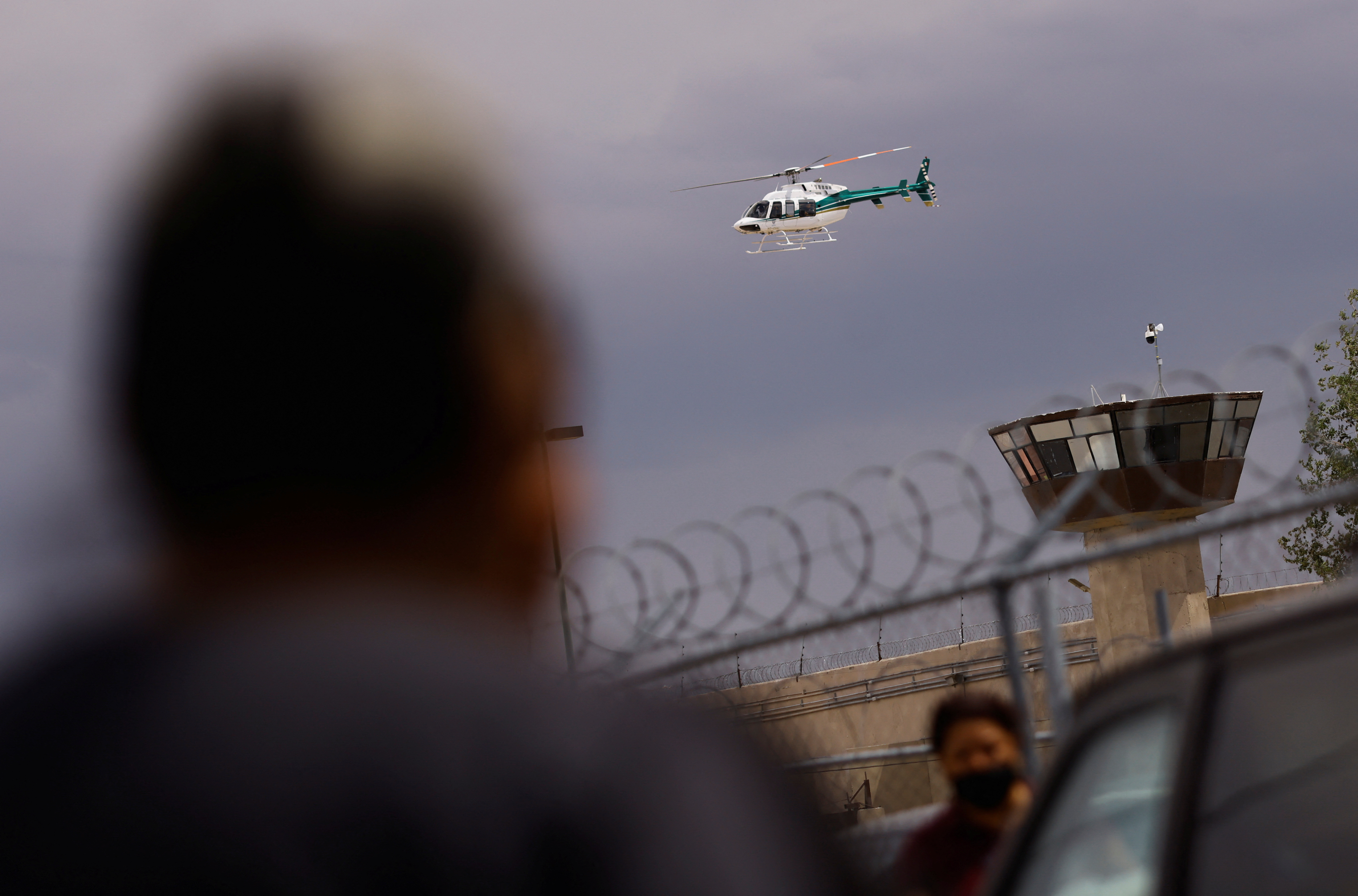 A helicopter helped control the situation at Cereso 3 in Ciudad Juárez (Photo: REUTERS/Jose Luis Gonzalez)
