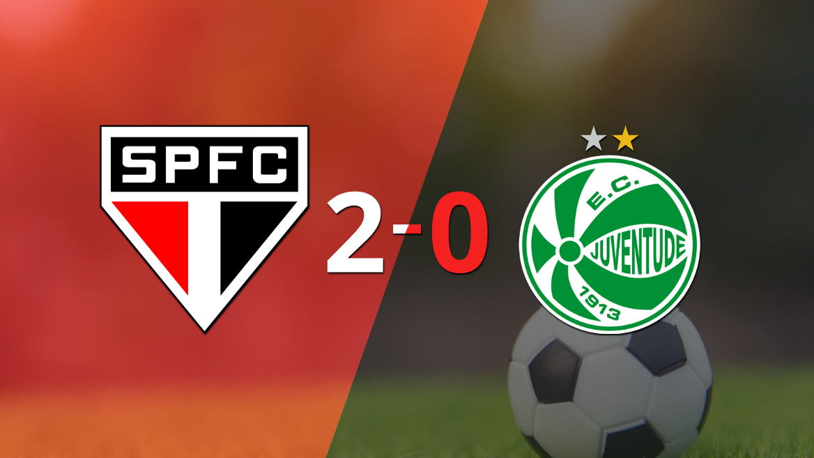 Con dos goles, São Paulo se impuso a Juventude en el estadio Arena Barueri