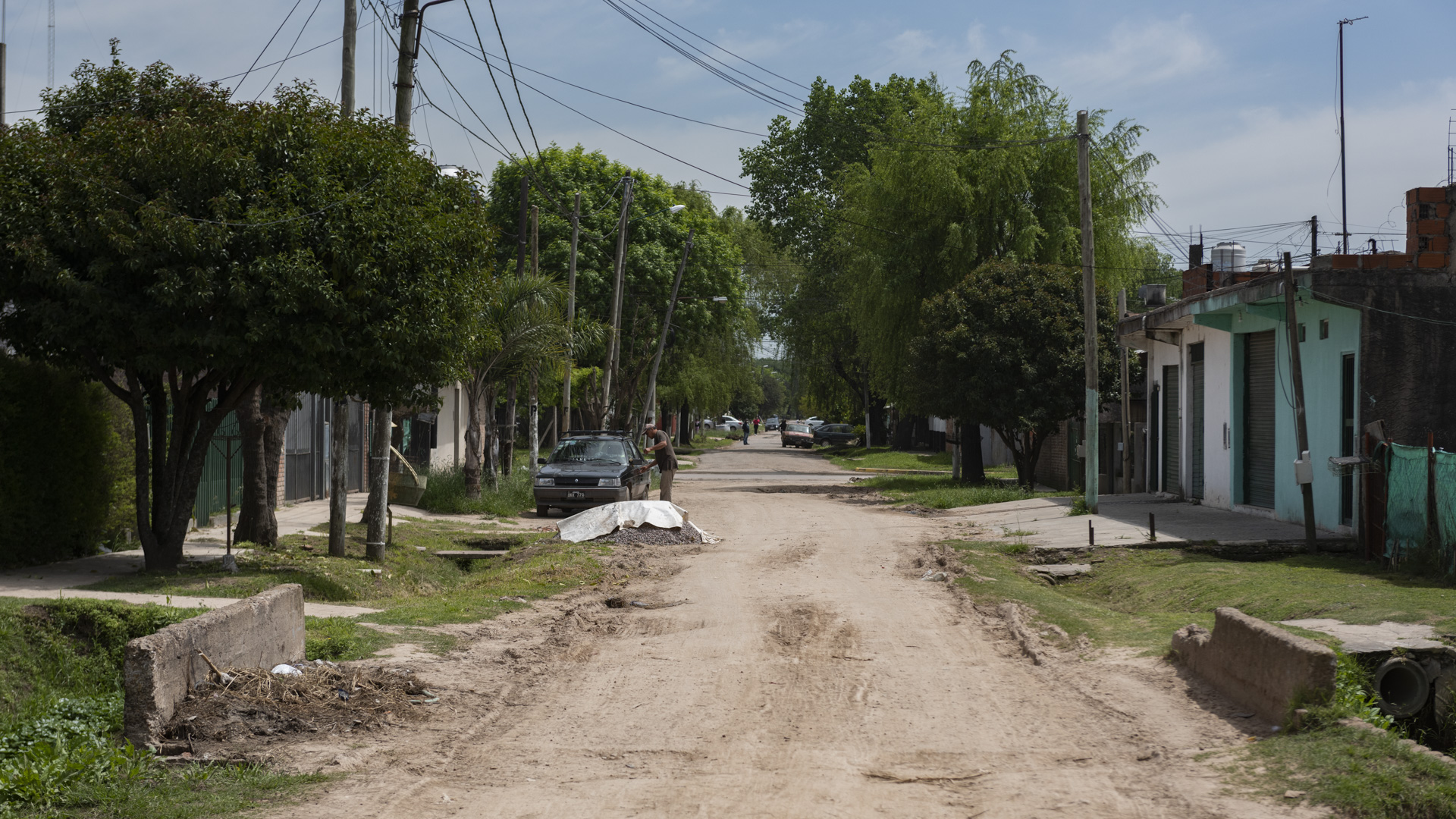 Las calles del barrio Monterrey esperan el asfalto (Adrián Escandar)