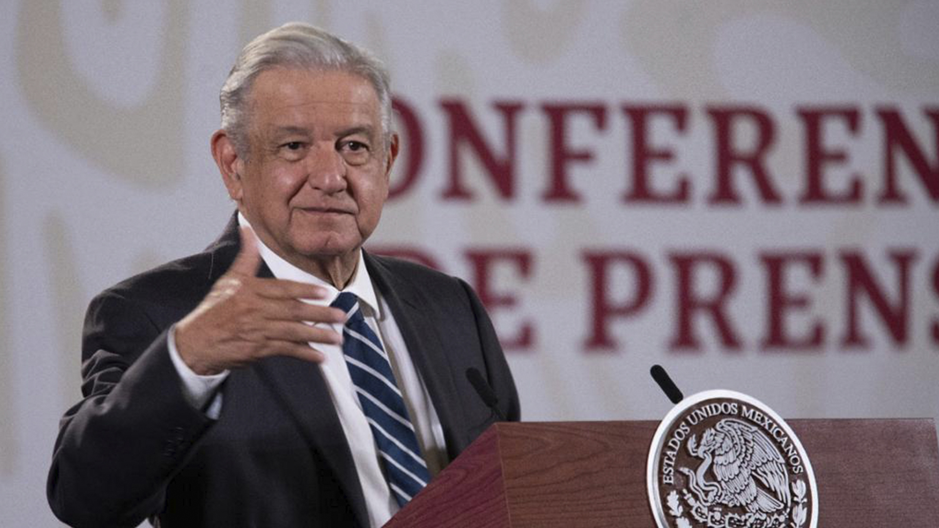 El presidente acusa intereses políticos detrás de las protestas (Foto: Presidencia de México)