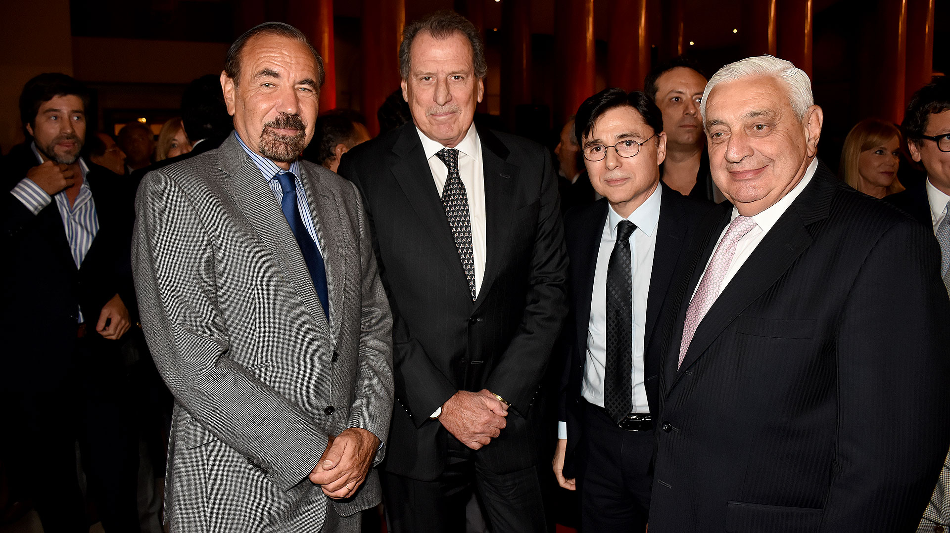 Jorge Pérez, presidente y CEO de The Related Group; Jorge Fontevecchia, CEO de Perfil; Jorge Brito, presidente del Banco Macro; y Adelmo Gabbi, titular de la Bolsa de Comercio (Nicolás Stulberg)