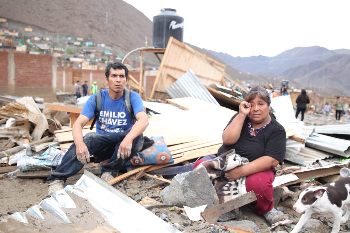The Cieneguilla district has been one of the most affected by the rains and mudslides.  (Andean)