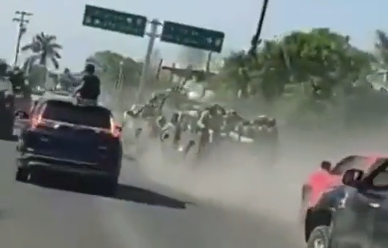 Los militares fueron perseguidos en Michoacán (Foto: Captura de pantalla)