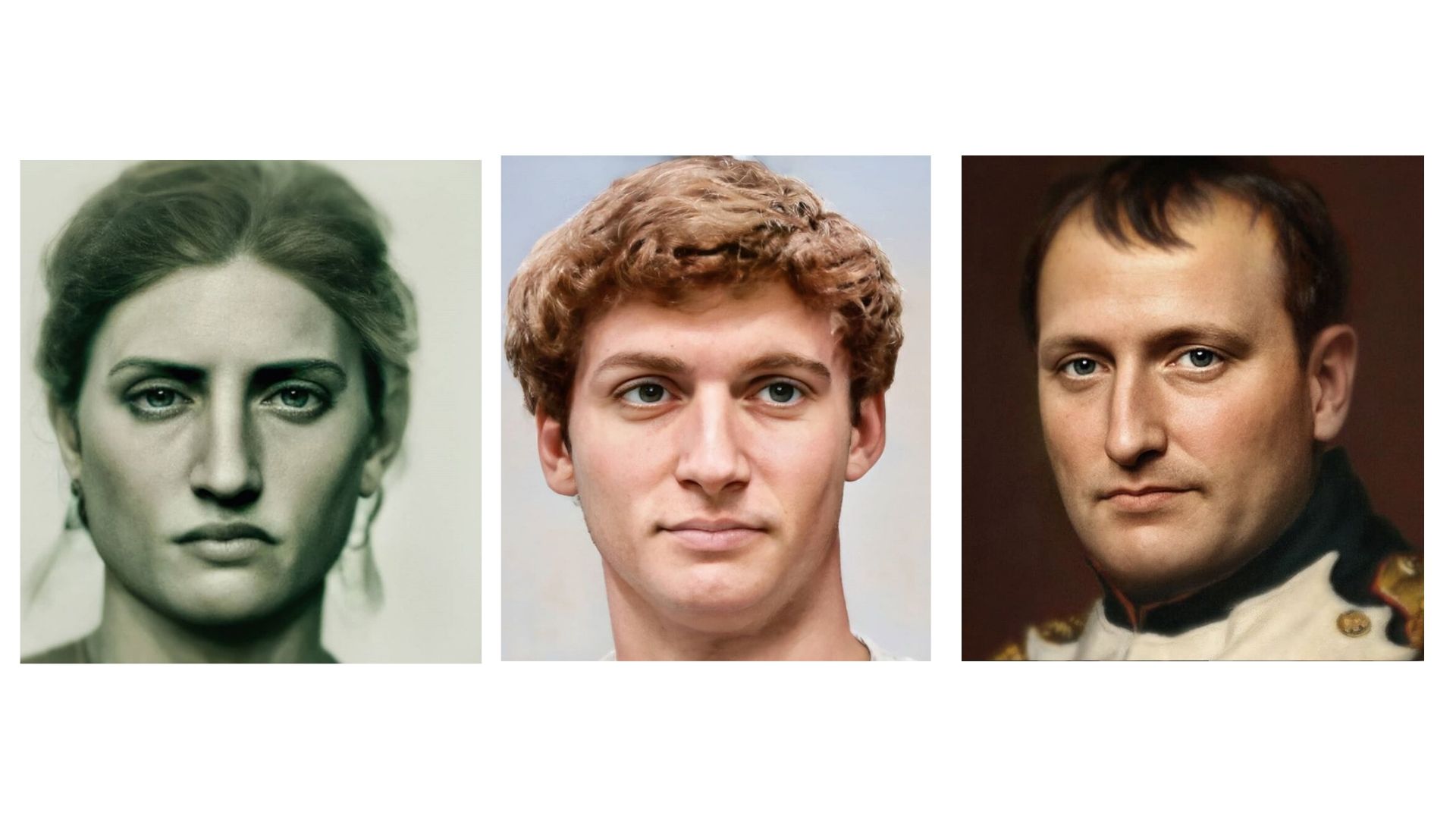 Un artista usó algoritmos para hacer retratos híper realistas de Napoleón, El David de Miguel Ángel y La Estatua de La Libertad