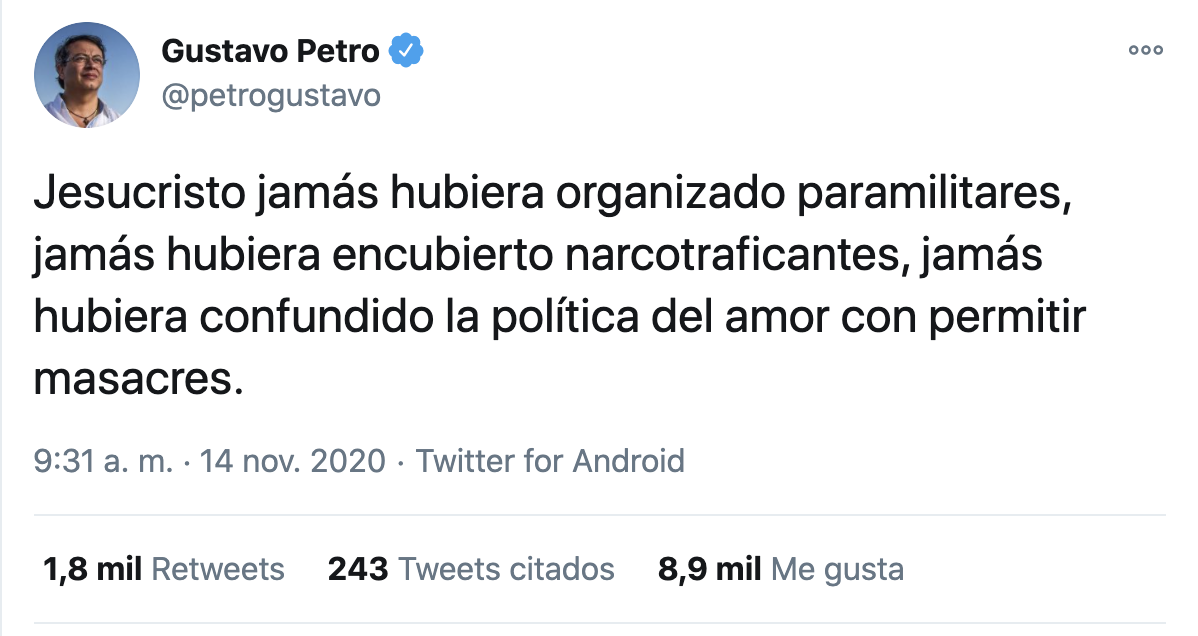 Twitter / Petrogustavo