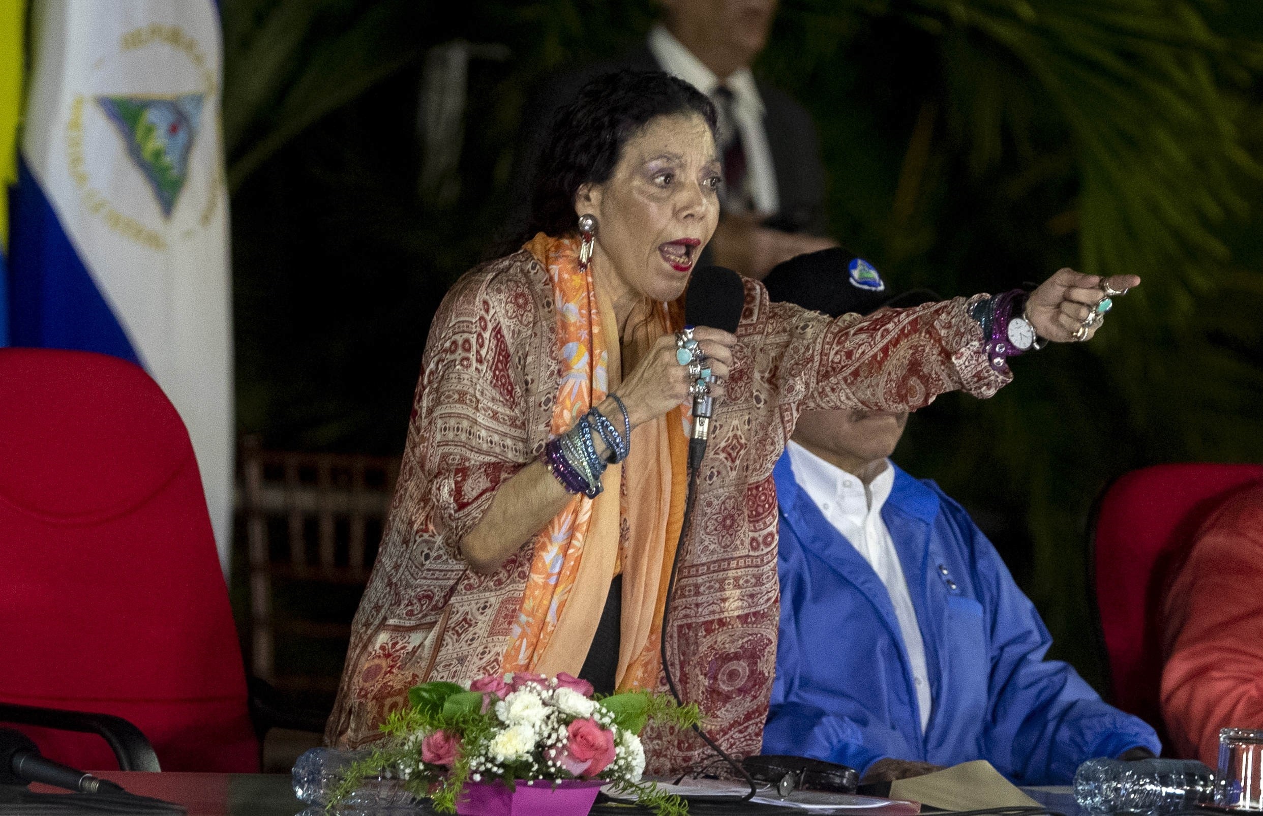 La vicepresidenta de Nicaragua Rosario Murillo