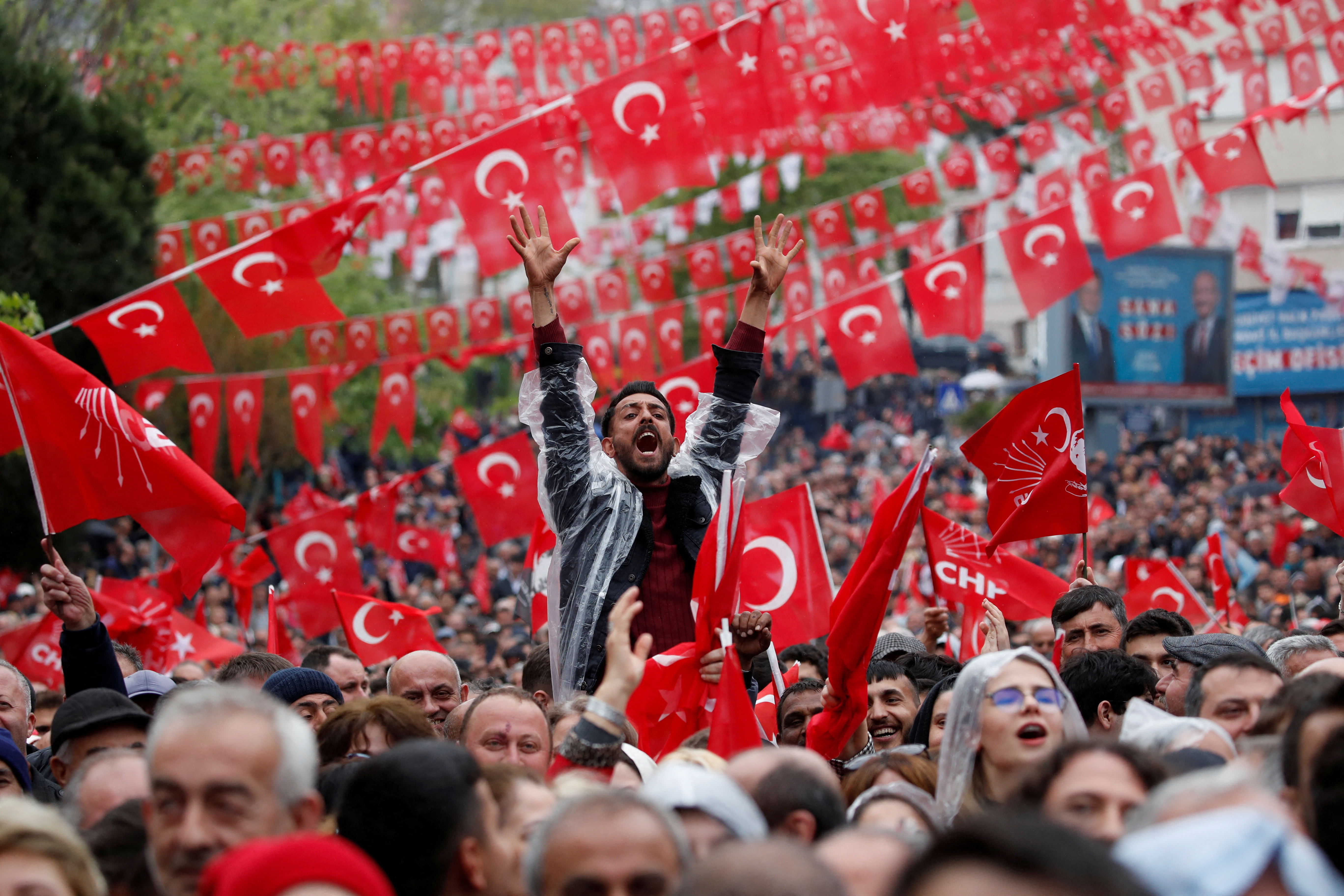 Acto de campaña del opositor Kemal Kilicdaroglu, en la ciudad de Tekirdag, Turquía. (REUTERS/Murad Sezer)