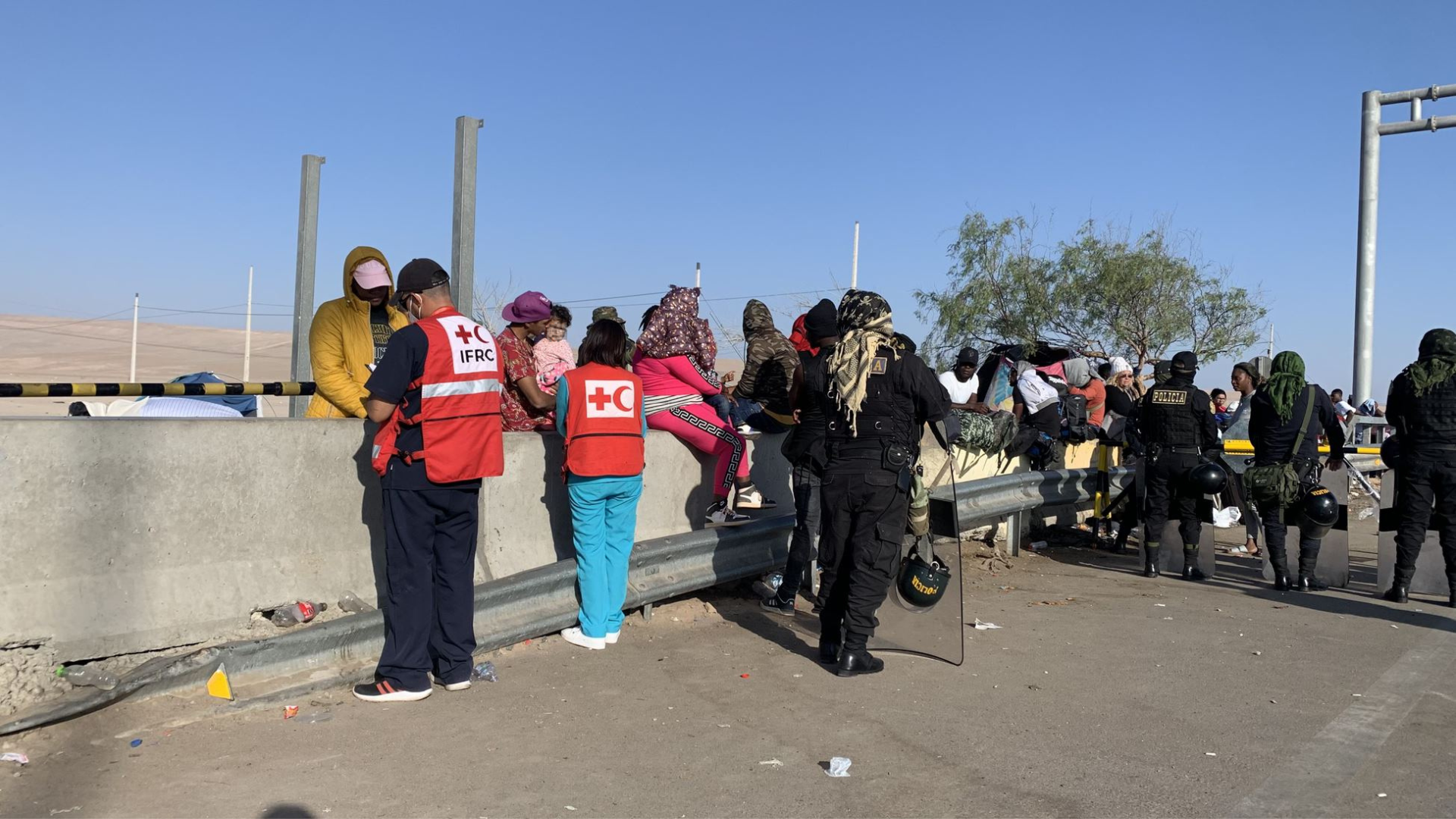 La Federación Internacional de la Cruz Roja explica los pormenores de la situación en zona fronteriza entre Perú y Chile.