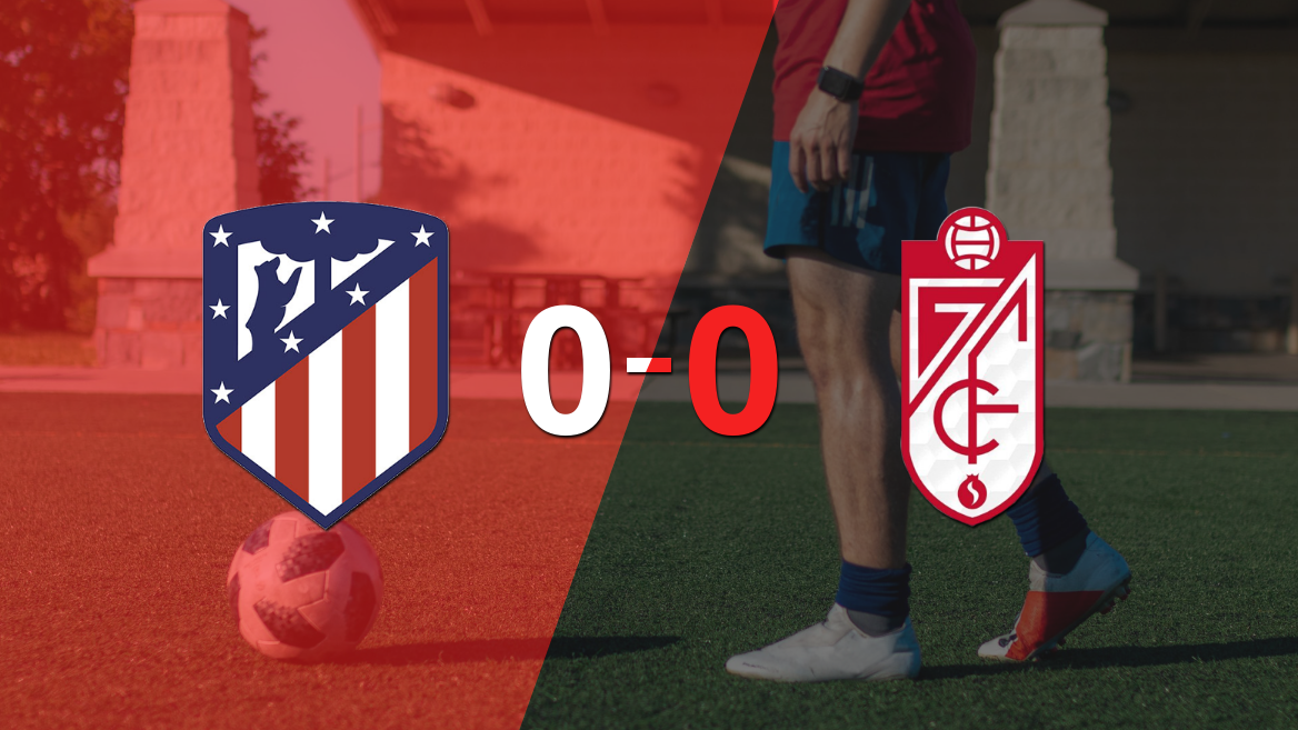 Cero a cero terminó el partido entre Atlético de Madrid y Granada