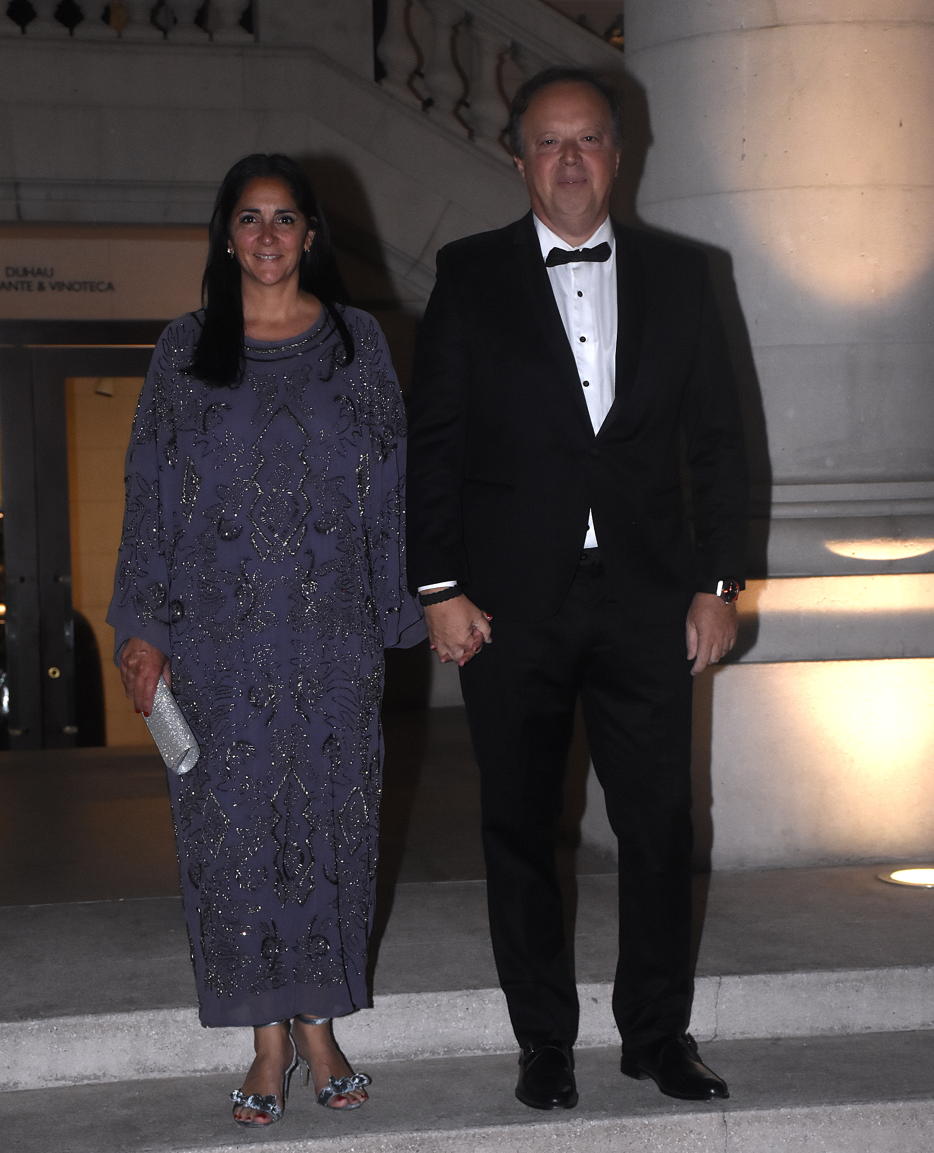 El presidente del Banco de Valores, Juan Nápoli, y su mujer María Laura Cristinz 