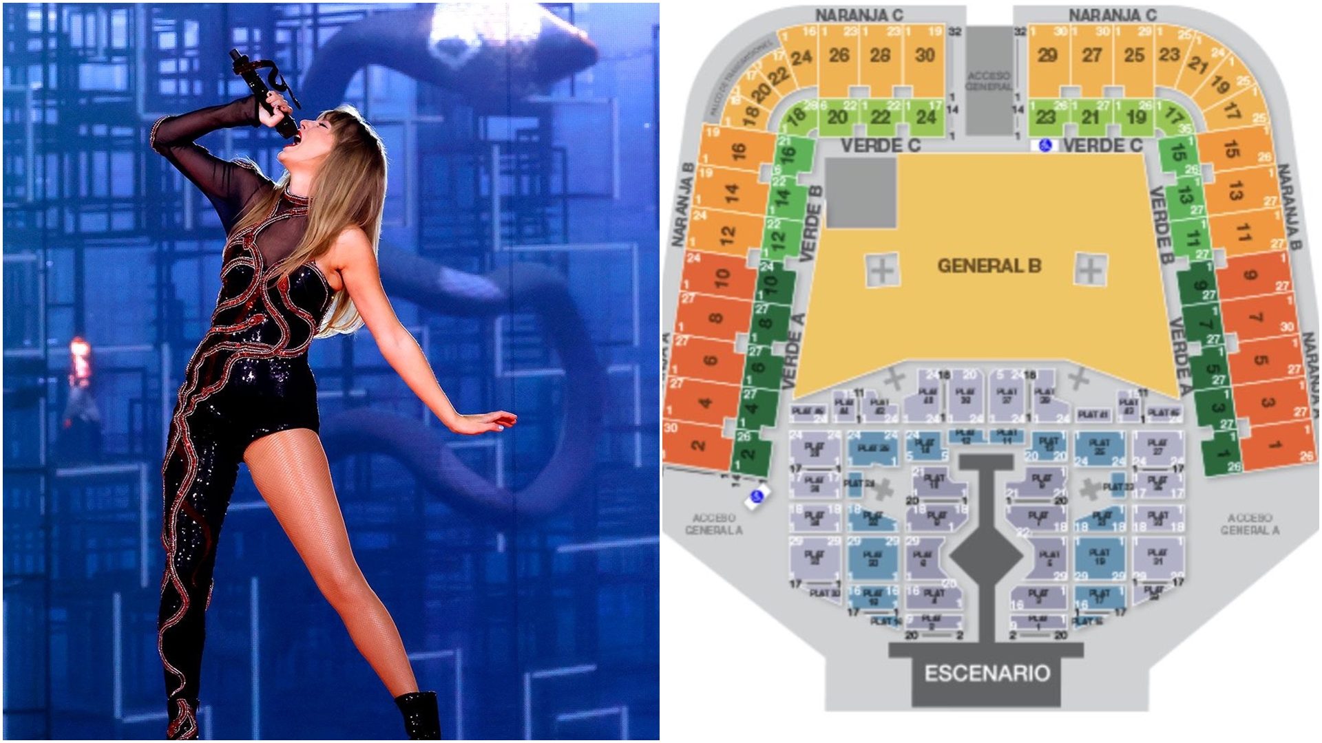 Cuáles son los mejores asientos para ver a Taylor Swift en el Foro Sol de la CDMX