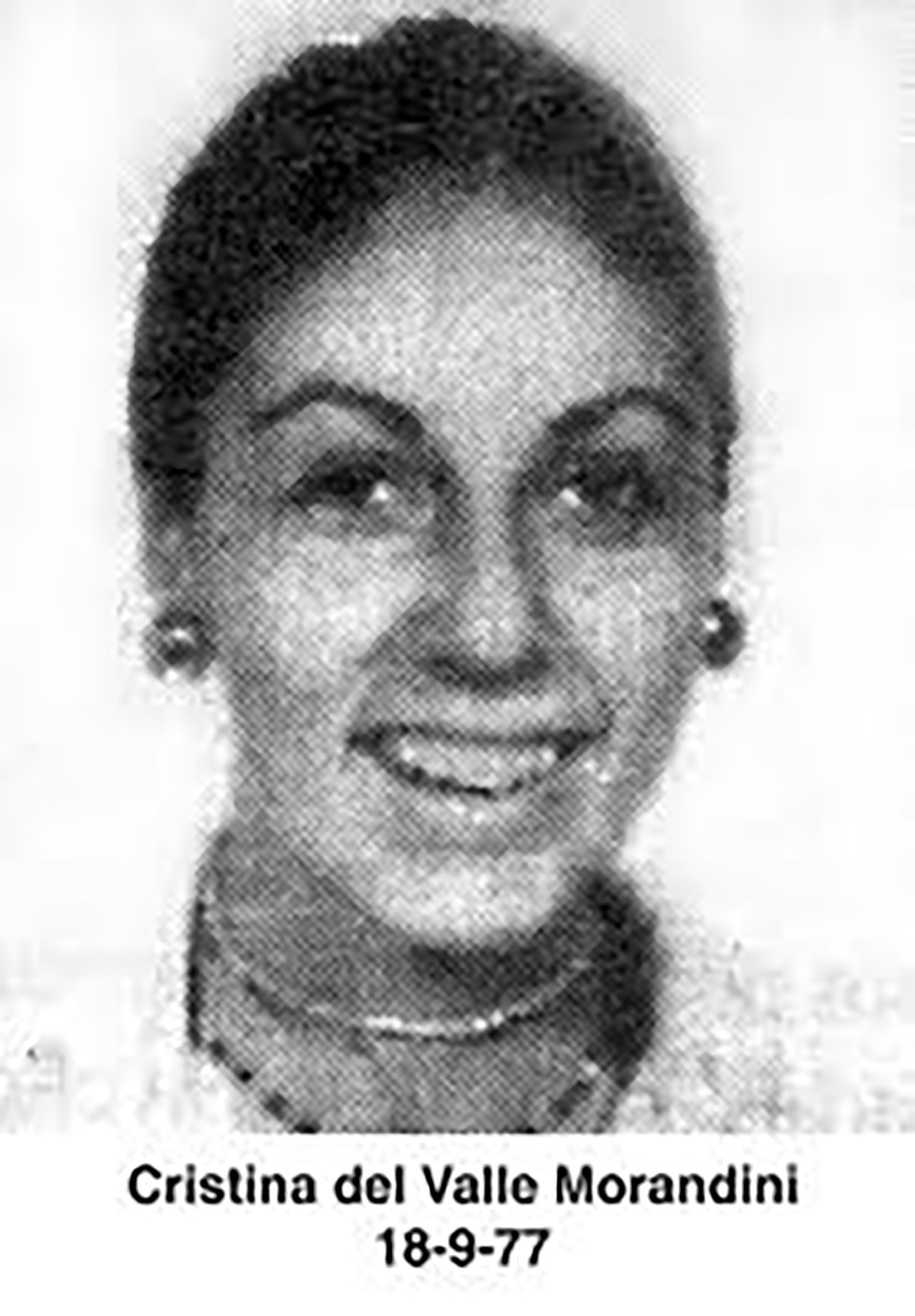 Cristina Morandini. La hermana desaparecida de Norma.