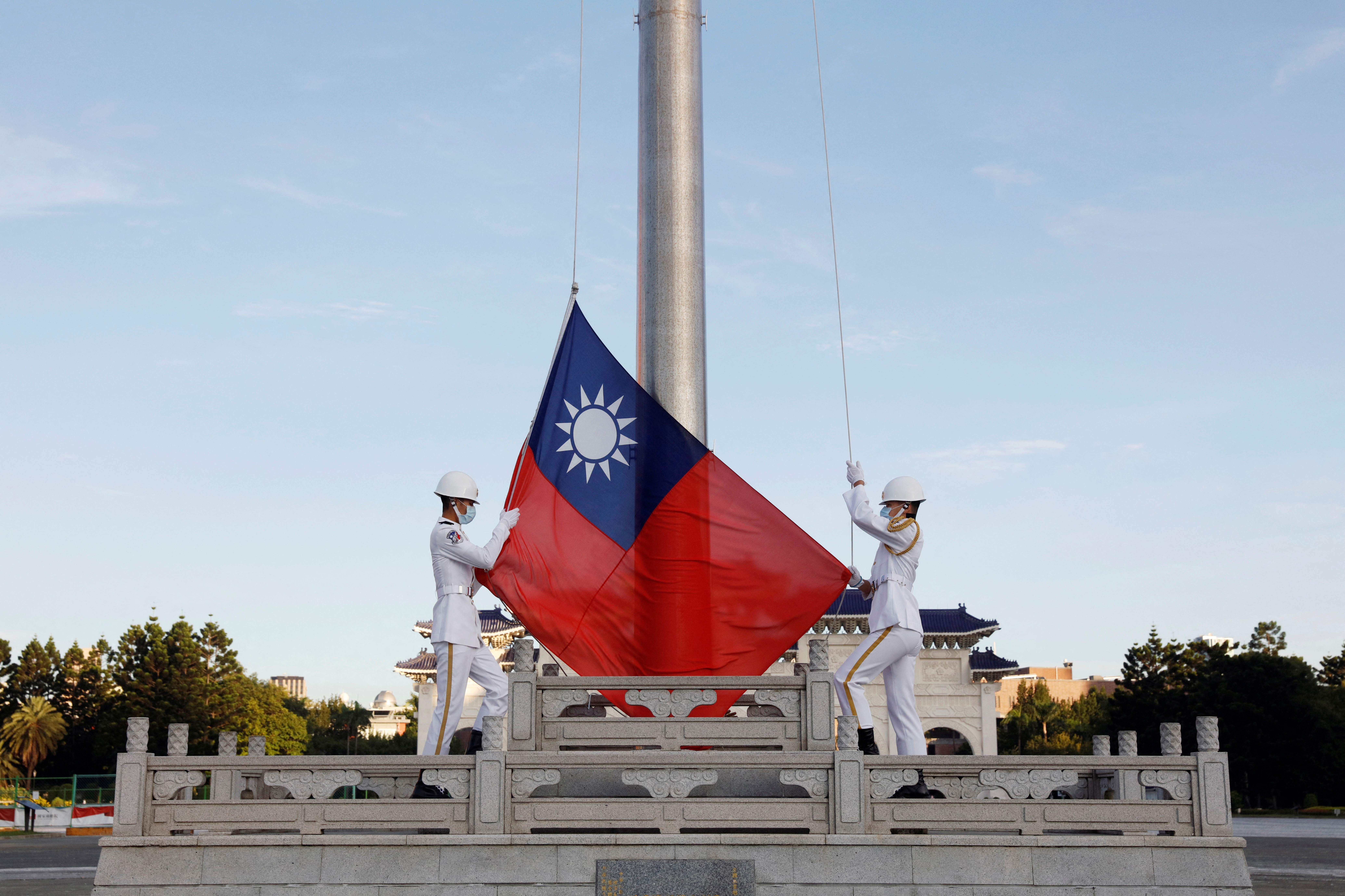 Taiwan activated its land-based missile systems as China continues its blockade of the island