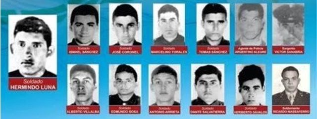 Los 13 caídos que murieron defendiendo el regimiento, esa tarde del 5 de octubre de 1975.