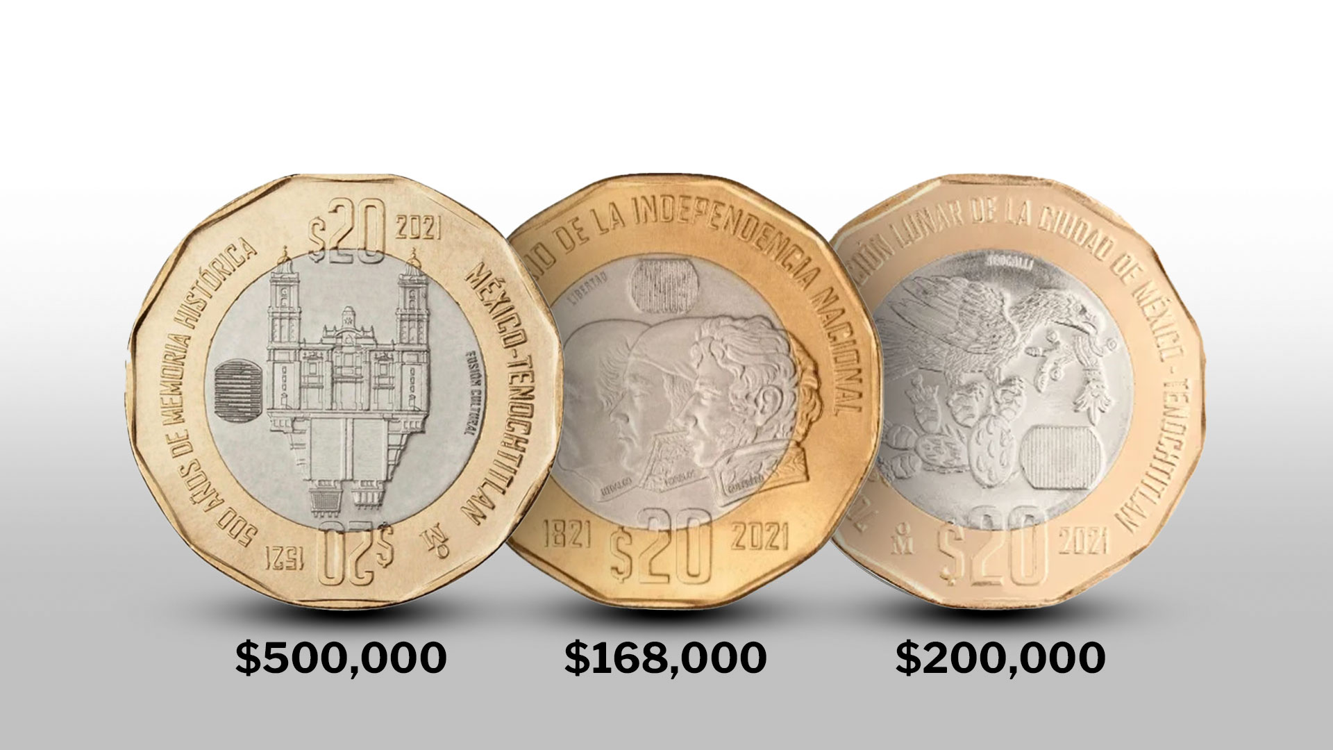 De qué están hechas 3 monedas conmemorativas de la familia C1: se ofrecen en más de 800 mil pesos