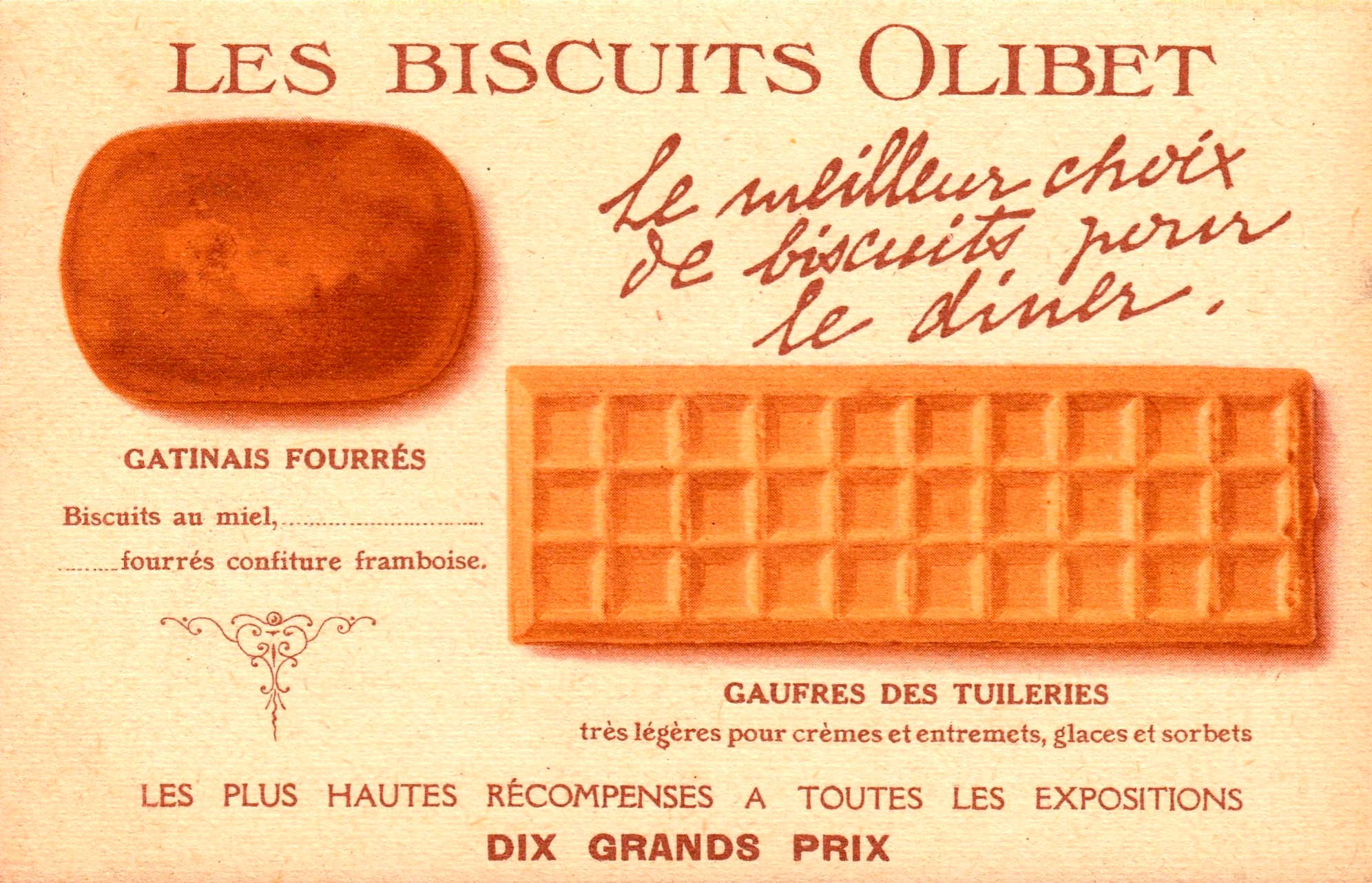 Antiguas obleas (gaufrettes) francesas, de la empresa Olibet