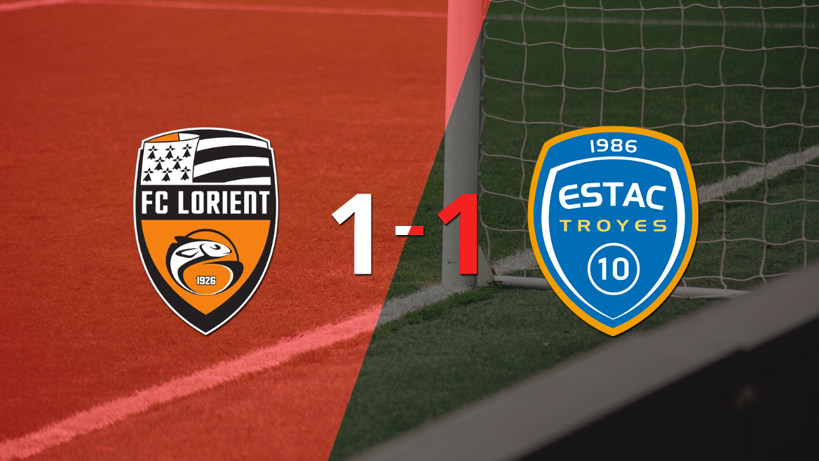 Lorient y Troyes empataron 1 a 1