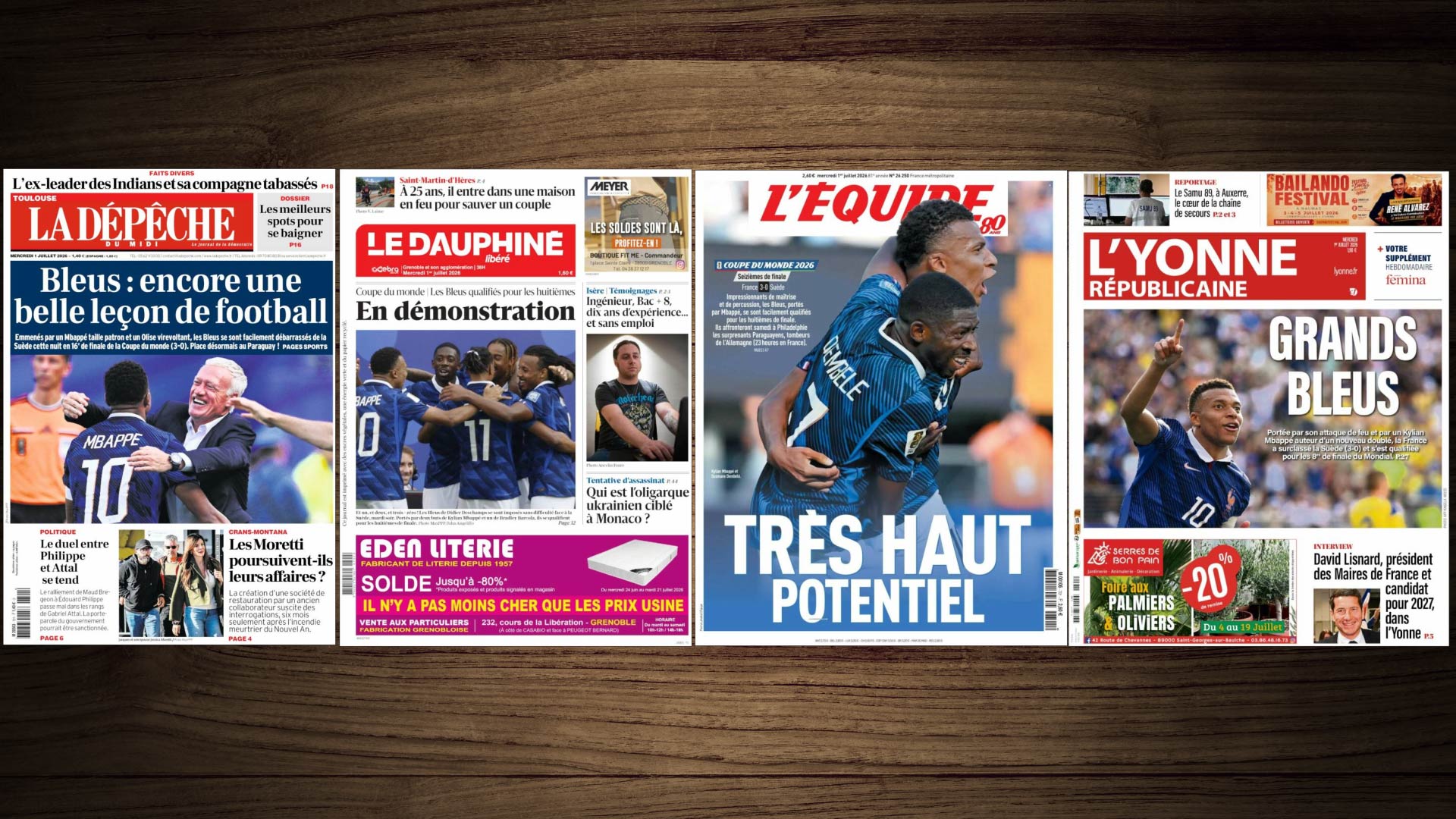 Euforia en Francia tras la goleada a Suecia en el Mundial: "favoritos", "exhibici&oacute;n" y "potencial muy alto"