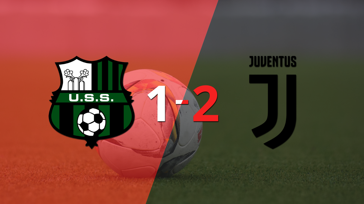 Juventus ganó por 2-1 en su visita a Sassuolo