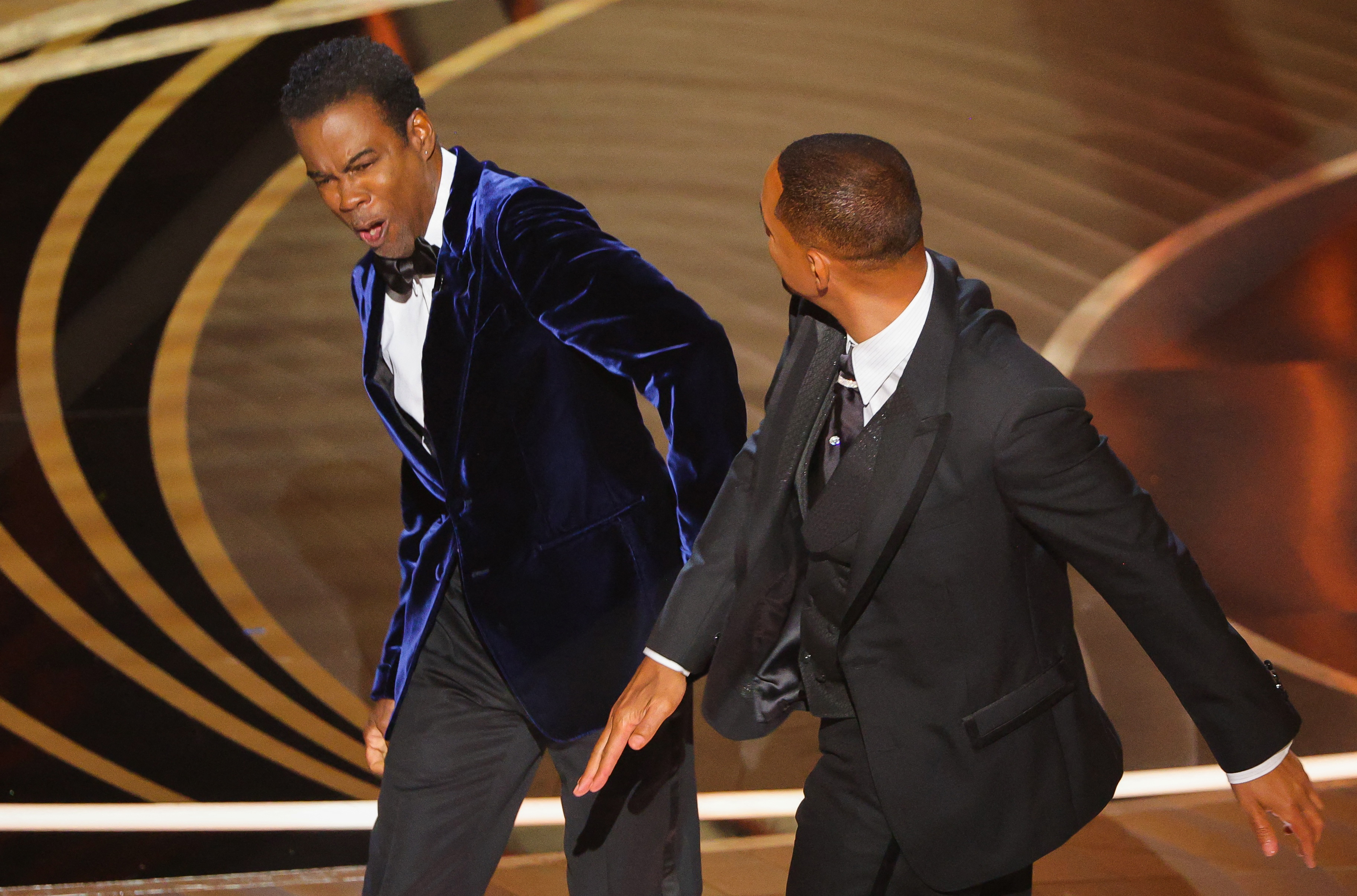 Will Smith golpeó a Chris Rock en la última ceremonia de los Oscar (Reuters)
