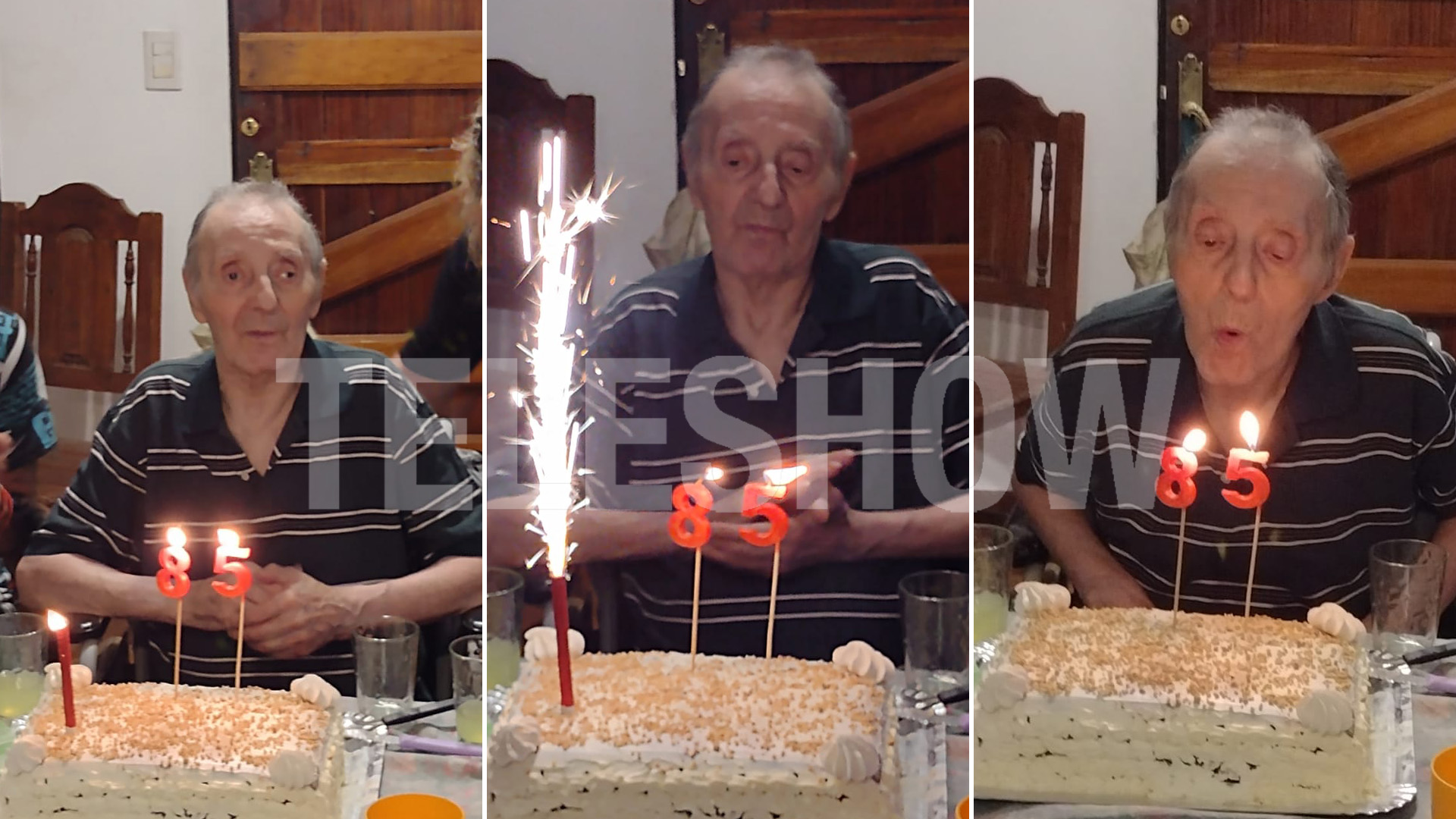 Internado en un centro de rehabilitación, Tristán recibió la visita de su familia y celebró sus 85 años: “Priorizamos su calidad de vida”